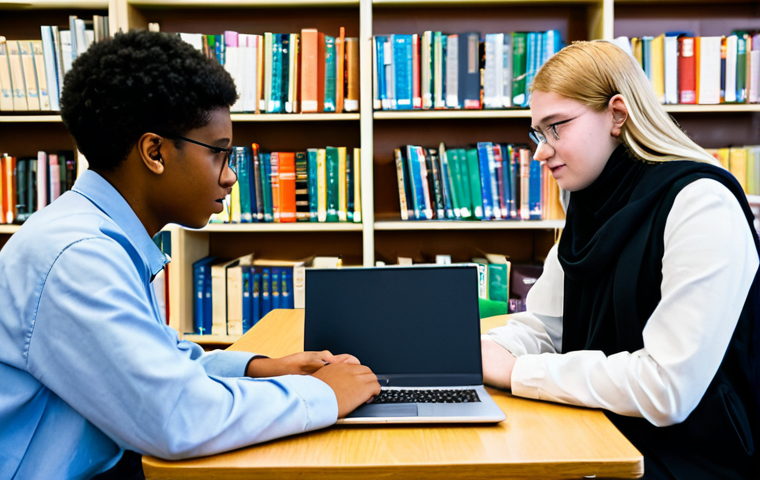 디지털 교육의 평가 및 분석 - **Prompt:** A brightly lit, modern classroom. A female teacher, fully clothed in professional attire... 디지털 교육의 평가 및 분석 - **Prompt:** A brightly lit, modern classroom. A female teacher, fully clothed in professional attire...