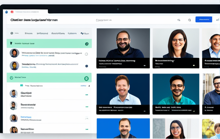 온라인 학습 커뮤니티 - Collaborative Coding Session**

"A diverse group of young adults, fully clothed in casual attire, co...
