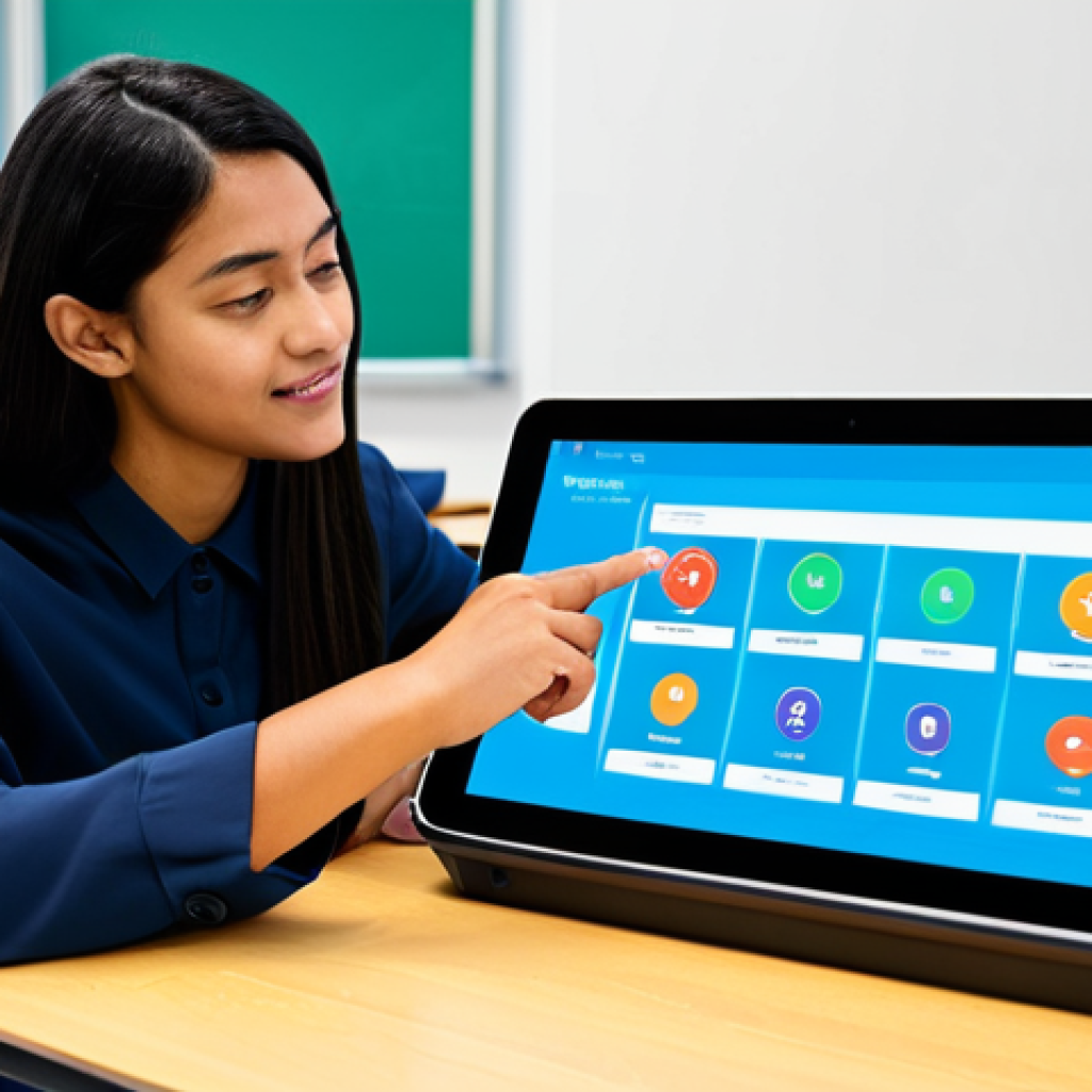 디지털 교육의 성공적인 적용 - Adaptive Learning in Action**

A diverse group of fully clothed students is working on tablets in a ...